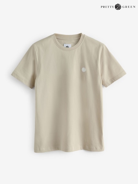 Pretty Green Grey 100% Cotton Mitchell T-Shirt (F51269) | €40