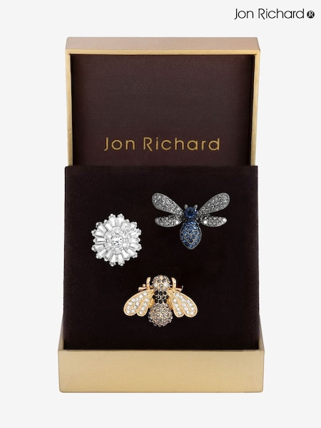 Jon Richard Gold Bug Brooch Gift Boxes 3 Pack (F51321) | €31