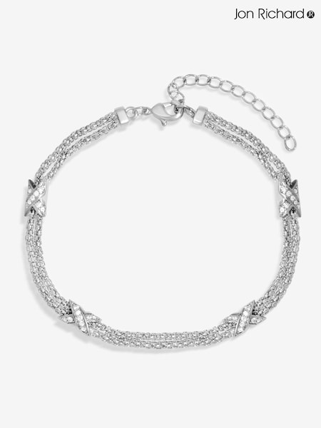 Jon Richard Silver Tone Mesh Kiss Bracelet (F51324) | €29