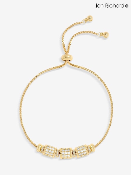 Jon Richard Gold Tone Pave Charm Toggle Bracelet (F51334) | € 31