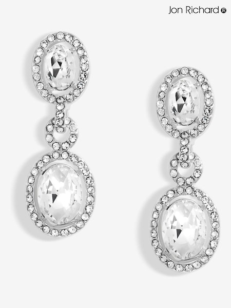 Jon Richard Crystal Halo Earrings (F51381) | kr420