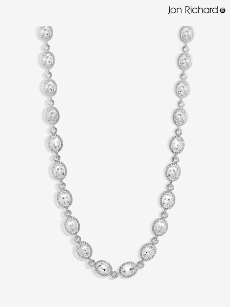 Jon Richard Silver Tone Crystal Halo Necklace (F51388) | €37