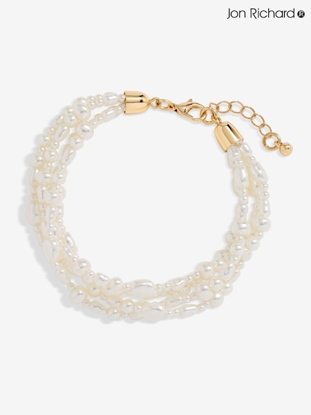 Jon Richard Semi Precious Multi Row Twisted Bracelet (F51416) | €32
