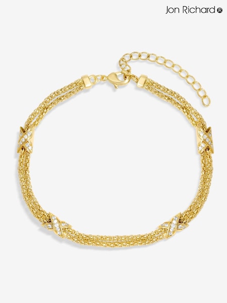 Jon Richard Gold Tone Mesh Kiss Bracelet (F51450) | €25