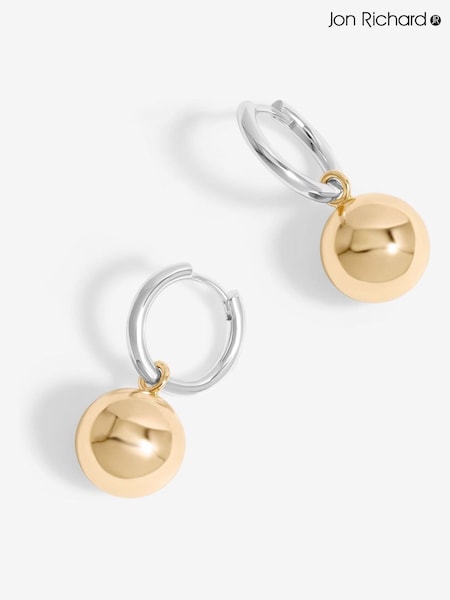 Jon Richard Metallic Two Tone Orb Earrings (F51609) | €26