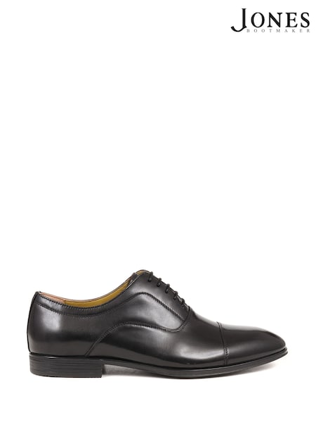 črna - Jones Bootmaker Middleham Leather Oxford Black Shoes (F51631) | € 171