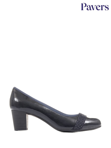 Blau - Pavers Block Heeled Court Shoes (F51663) | 47 €