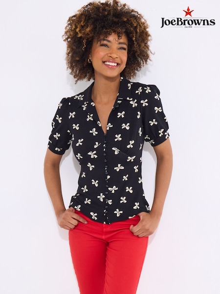 Joe Browns Bow Print Jersey Top (F51747) | €71