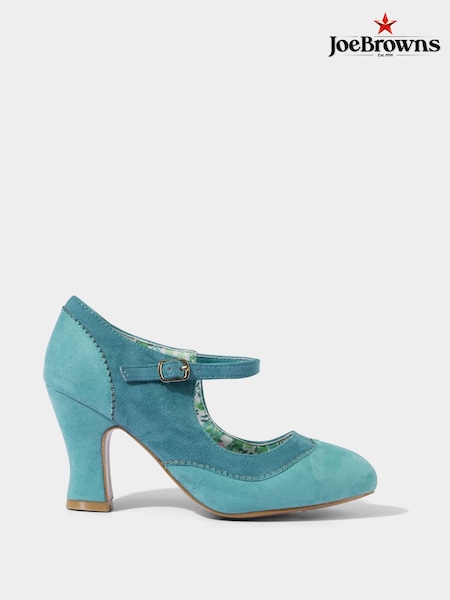 Joe Browns Blue Retro Flared Heel Shoes (F51754) | R$ 495