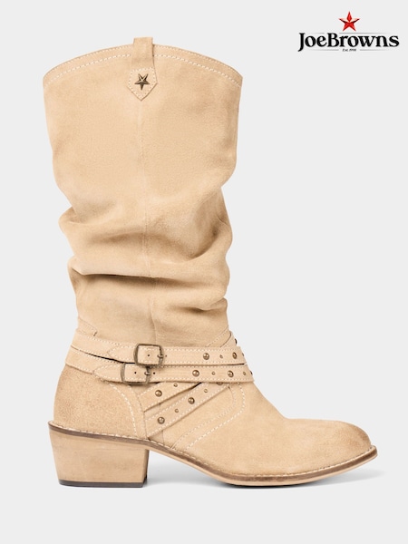 Joe Browns Slouchy Suede Buckle Boots (F51783) | 745 LEI