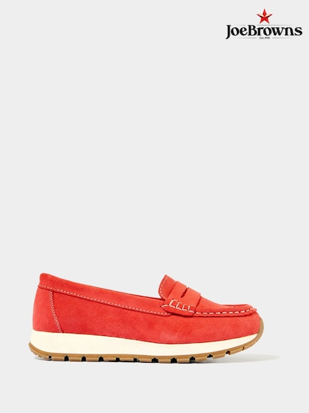 Joe Browns Orange Sporty Suede Loafers (F51806) | €66