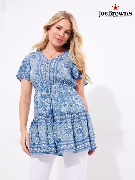 Joe Browns Floral Border Tie-Waist Tunic (F51844) | 74 €
