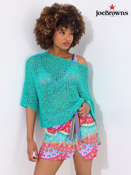 Joe Browns Green Lightweight Stretchy Popcorn Knit Jumper (F51854) | $79
