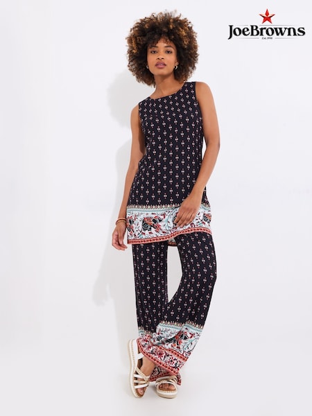 Joe Browns Elephant Print Sleeveless Long Line Top (F51901) | €63