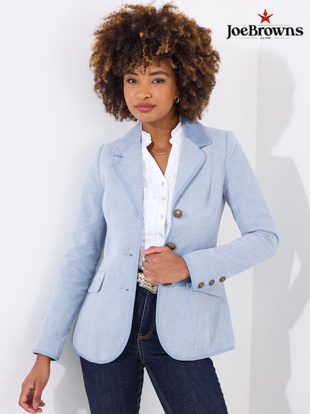 Joe Browns Blue Collared Button Detail Jacket (F51967) | ₪377