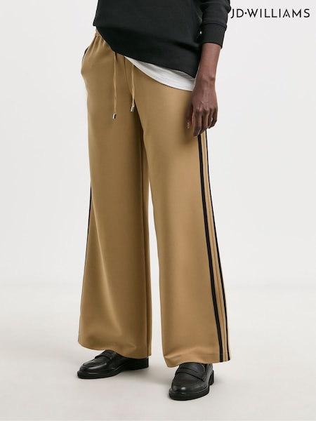 JD Williams Camel Side Stripe Wide Leg Trousers (F51992) | €51