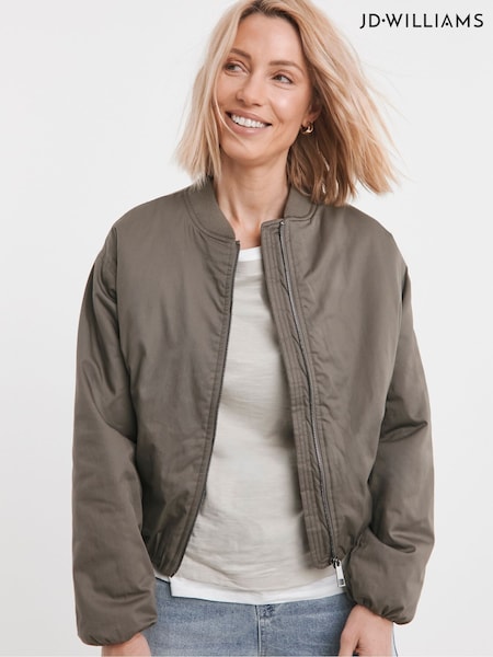 JD Williams Bubble Hem Bomber Jacket (F51994) | 410 LEI