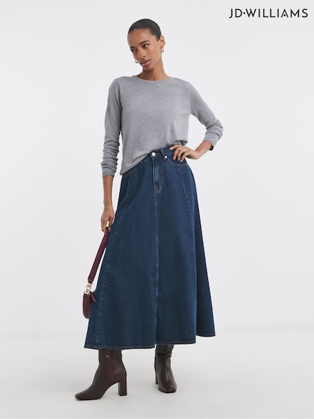 JD Williams Blue Full Circle Denim Skirt (F51998) | €59
