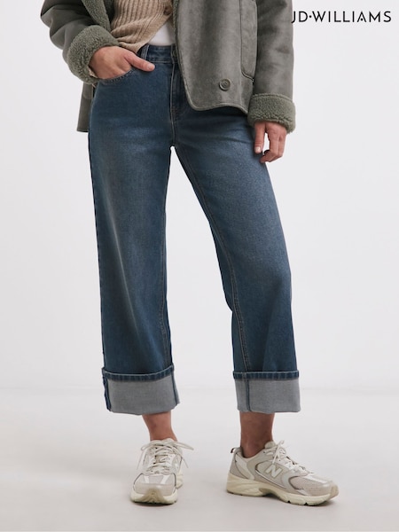JD Williams Turn Up Cropped Jeans (F52017) | 238 LEI