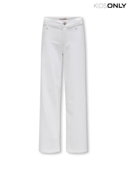 ONLY KIDS Wide Leg Sylvie Denim White Jeans (F52035) | R$ 255