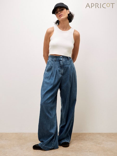 Apricot Blue Gabi Wide Leg Jeans (F52095) | €66