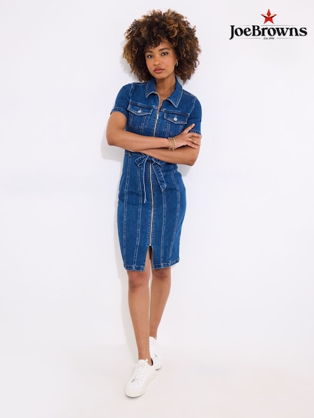 Joe Browns Vintage Zip Front Denim Dress (F52138) | 92 €
