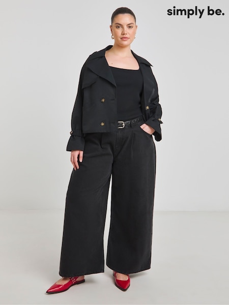 Simply Be Cropped Trench Coat (F52268) | €80