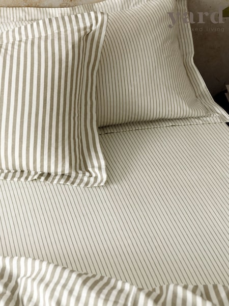 Yard Mole Hebden Striped 100% Cotton Fitted Sheet (F52383) | €23 - €34