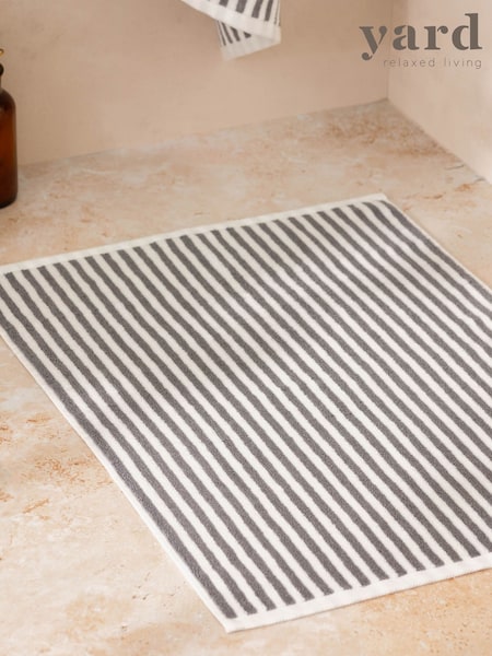 Yard Hebden Stripe 100% Cotton Bath Mat (F52384) | ‏45‏₪