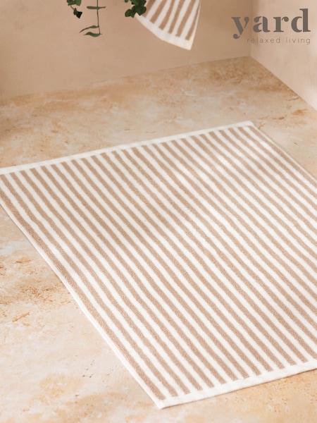 Yard Hebden Stripe 100% Cotton Bath Mat (F52392) | ‏45‏₪
