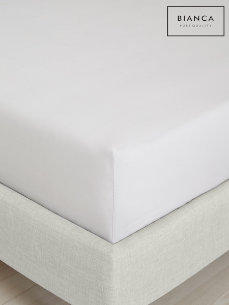 Bianca 200 Thread Count Cotton Percale Deep Fitted Sheet (F52431) | R$ 120
