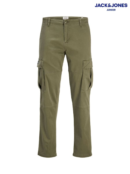 JACK & JONES Junior Relaxed Fit Straight Leg Cargo Trousers (F52469) | ₪141