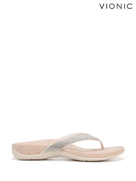 Vionic Wide Fit Dillon Shine Arch Support Toe Post Sandals (F52477) | €112