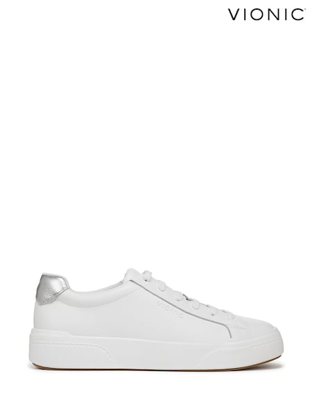 Weiß - Vionic Womens Wide Fit Colbie Slip-On Arch Support Trainers (F52481) | 199 €