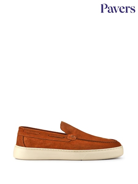 Бежевый - Pavers Leather Slip-Ons Shoes (F52491) | €66