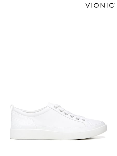 Белый - Vionic Winny Lace-Up Wide Fit Arch Support Trainers (F52515) | €166