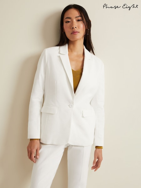 Phase Eight White Petite Ulrica Jacket (F52542) | €152