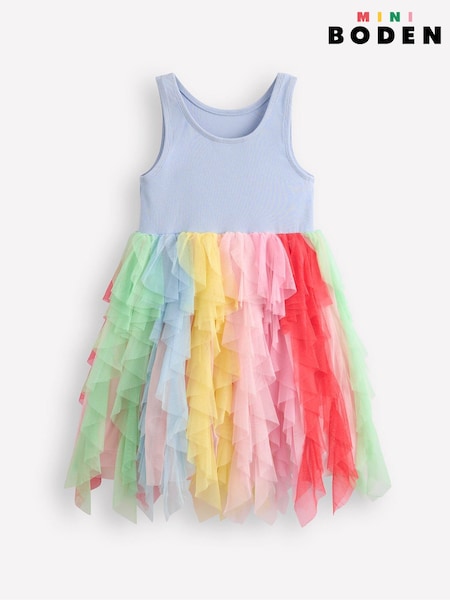 Boden Jersey Tulle Mix 100% Cotton Dress (F52670) | ‏21 د.ك.‏ - ‏24 د.ك.‏