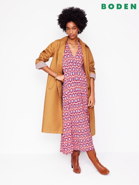 Boden Kristen Pleated Jersey Dress (F52678) | €107