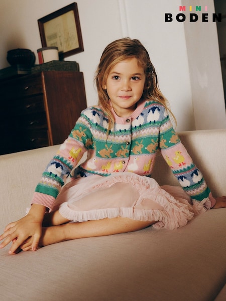 Boden Easter Edie Fair Isle Cardigan (F52679) | €40 - €46
