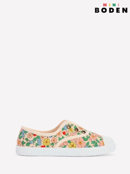 Boden Pink Laceless Canvas Pull Ons Shoes (F52685) | ₪136 - ₪161