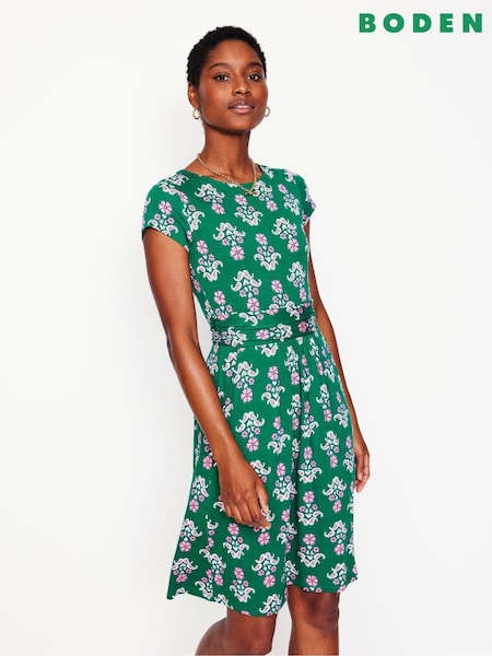 Boden Green Amelie Jersey Dress (F52686) | R$ 590