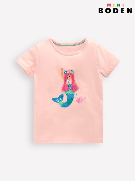 Boden Short Sleeve Applique 100% Cotton T-Shirt (F52709) | 142 LEI - 156 LEI