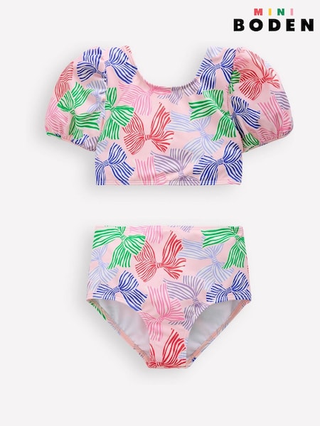 Boden Pink Bow Sandy Puff Sleeve Bikini (F52715) | €29 - €35