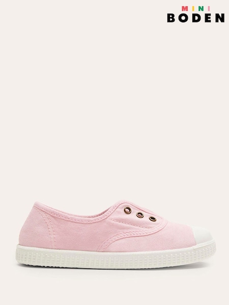Boden Pink Laceless Canvas Pull Ons Shoes (F52723) | ₪136 - ₪161