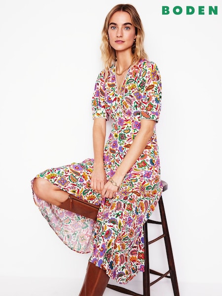 Boden Rosie Godet Tea Dress (F52724) | 1,013 LEI