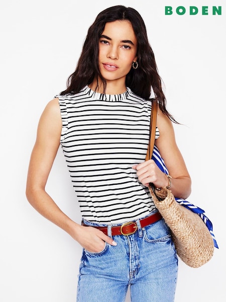 Boden Supersoft Frill Detail Vest (F52747) | €39