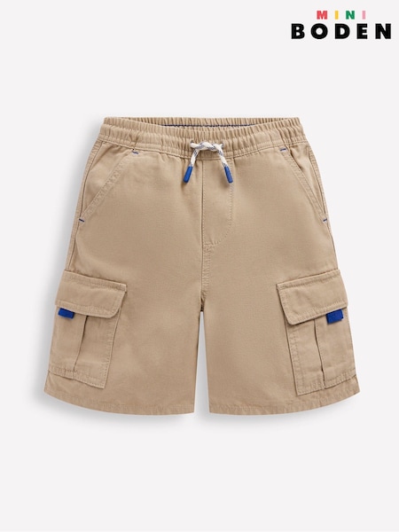 Boden Grey Everyday Cargo 100% Cotton Shorts (F52751) | kr357 - kr414