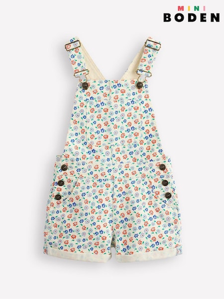 Кремовый - Boden Heart Pocket Short Dungarees (F52829) | 23 000 тг - 25 630 тг