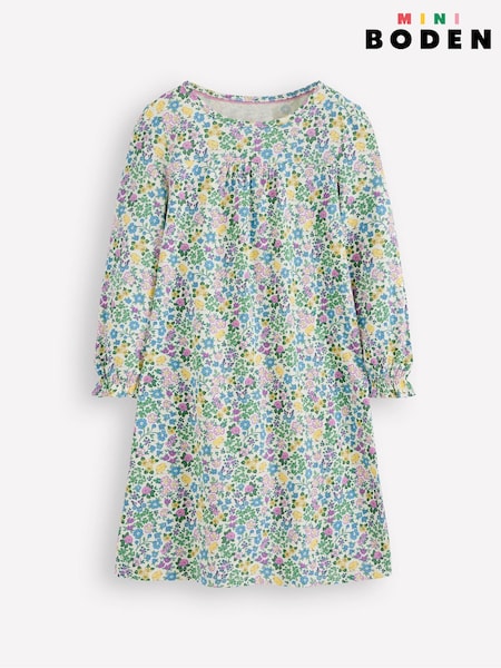 Boden Cream Printed Long Sleeved Nightie (F52837) | €41 - €49